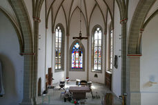 Das Gerüst ist in der Stadtpfarrkirche abgebaut (Foto: Karl-Franz Thiede)